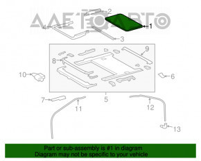 Geamul panoramic pentru Lexus LS460 LS600h 07-12