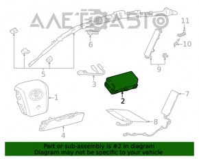 Airbag-ul de pasager din bordul Toyota Prius 50 16-