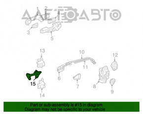 Limitatorul ușii din spate dreapta pentru Toyota Rav4 06-12