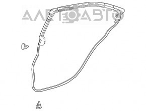 Уплотнитель двери задней правой Lexus IS 14-20