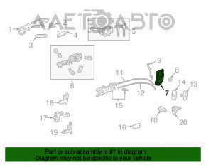 Замок двери передней правой Lexus RX350 RX450h 16-22