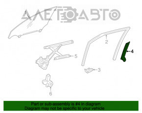 Направляющая стекла двери передней правой Lexus IS 14-20