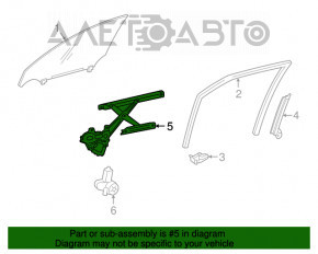 Geam electric cu motor fata dreapta Lexus IS 14-20