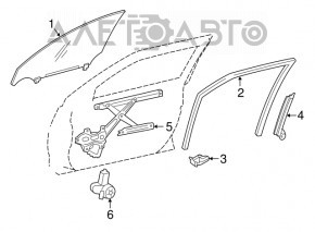 Geam electric cu motor fata dreapta Lexus IS 14-20