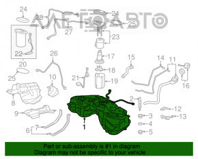 Rezervor de combustibil Lexus IS250 14-20