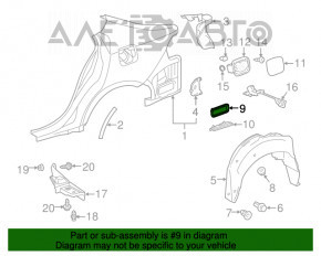 Clapeta de ventilatie dreapta Lexus Hs250h 10-12 nou original OEM