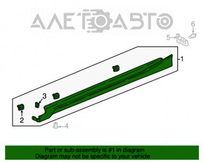 Bara dreapta Honda Accord 18-22 argintie, cu crom