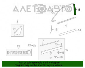 Capac usa fata dreapta Toyota Highlander 14-19