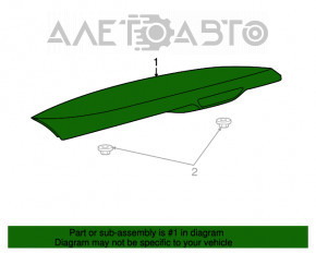 Spoilerul portbagajului pentru Jeep Grand Cherokee WK2 14-21