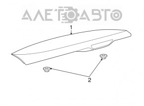 Spoilerul portbagajului pentru Jeep Grand Cherokee WK2 14-21