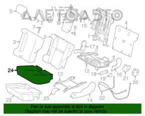 Rândul din spate al locurilor 2 al unui Toyota Rav4 13-18.