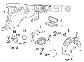 Grila de ventilatie stanga Toyota Rav4 13-18 noua OEM originala