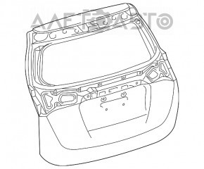 Дверь багажника голая Toyota Rav4 13-15 дорест