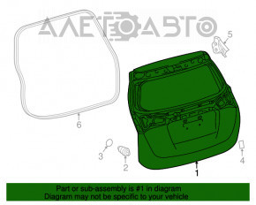 Ușa portbagajului goală Toyota Rav4 13-15 pre-restilizare
