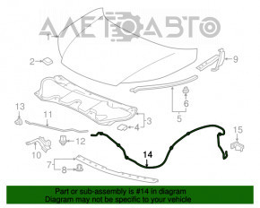 Cablu de deschidere a capotei pentru Honda CRV 12-16