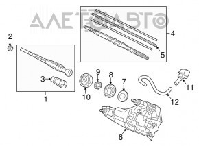 Поводок дворника задний Honda CRV 12-16