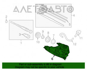 Matura trapezoidală cu motor spate Honda CRV 12-16