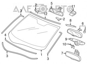 Parbriz Honda CRV 12-16 FUYAO, nisip, ciobitură