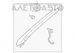 Capacul suportului frontal stânga superior Mitsubishi Outlander 14-15, plastic, bej