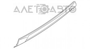 Capacul de bara spate inferior Mitsubishi Outlander 16-21 restilizat nou, neoriginal.