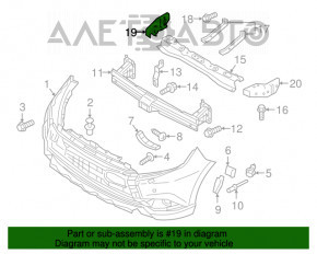 Suportul de bara fata dreapta Mitsubishi Outlander 14-21