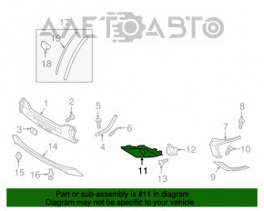 Rama farață stânga pentru Mitsubishi Outlander 16-21 restilizat.