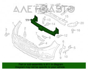 Amplificatorul de bara fata pentru Mitsubishi Outlander 14-21 ruginit.