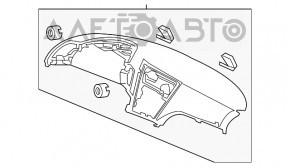 Panoul frontal al torpilei fără AIRBAG pentru Honda CRZ 11-16