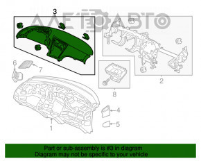 Panoul frontal al torpilei fără AIRBAG pentru Honda CRZ 11-16