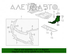 Protecția motorului stânga pentru Honda CRZ 11-16