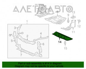 Protecție pentru bara de protecție față Honda CRZ 11-16