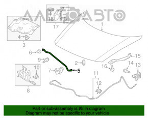 Suport de capot pentru Honda CRZ 11-16