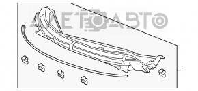 Grila stergatoarelor din plastic pentru Honda CRZ 11-16