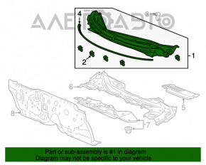 Grila stergatoarelor din plastic pentru Honda CRZ 11-16