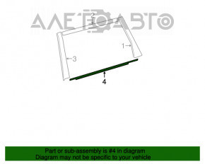 Moldură ușă-sticlă spate centrală dreapta Toyota Sienna 11-20