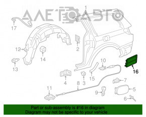 Grila de ventilatie stanga pentru Toyota Sienna 11-20, noua, originala OEM