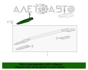 Capacul balustradei din față dreapta Toyota Sienna 11-20