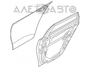 Ușă asamblată spate stânga Kia Optima 16-