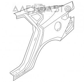 Aripa din spate, partea dreapta, aripi Kia Optima 16-