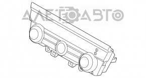 Controlul climatizării pentru Subaru Legacy 15-19 manual