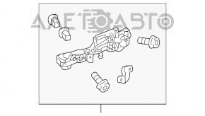 Механизм ручки двери передней левой Lexus RX350 RX450h 16-22