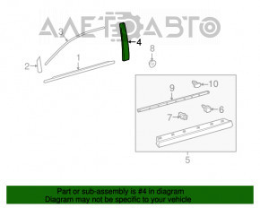 Накладка двери боковая передняя левая Lexus RX350 RX450h 16-22