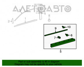 Накладка двери нижняя передняя левая Lexus RX350 RX450h 16-22