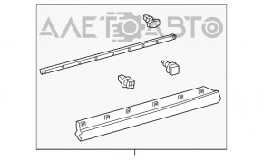 Накладка двери нижняя передняя правая Lexus RX350 RX450h 16-22 новый OEM оригинал