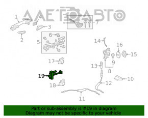 Limitatorul ușii din față dreapta pentru Lexus RX350 RX450h 16-22