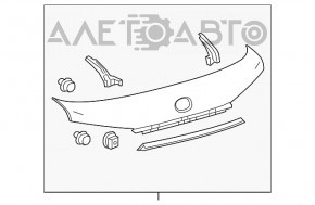 Молдинг двери багажника Lexus RX350 RX450h 16-19