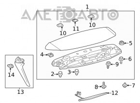 Spoiler portbagaj Lexus RX350 RX450h 16-22