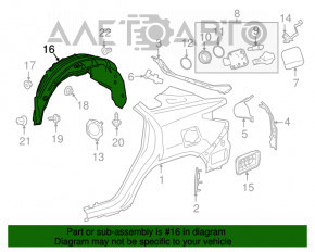 Bara spate dreapta Lexus RX350 RX450h 16-22 nouă OEM originală