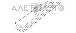 Capacul pragului din spate stânga interior Infiniti JX35 QX60 13- bej