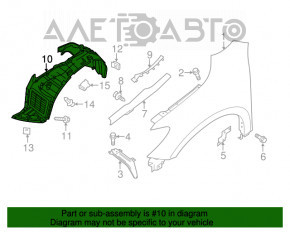 Aripa fata stanga Nissan Pathfinder 13-20 rupta.